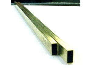12" Rectangular Brass Metal Tubing
