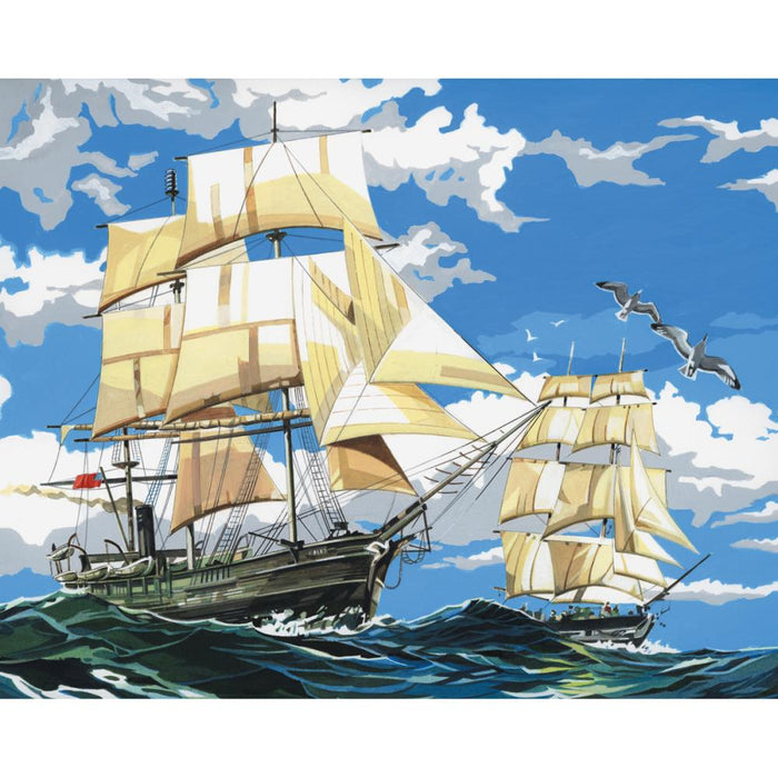 Paint By Number Kit Artist Canvas Series - Sailing Ships