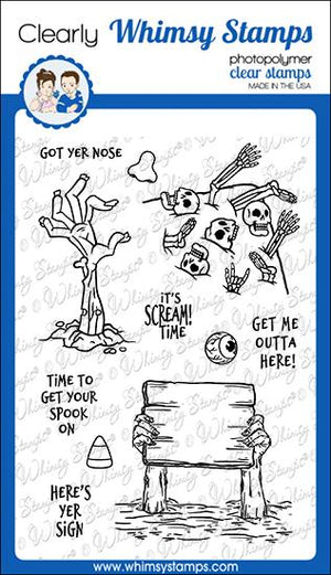 Scream Time Clear Stamps