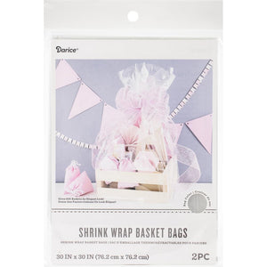 Wrap N Style Shrink Wrap Basket Bag 2/Pkg