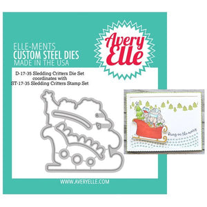 Avery Elle - Sledding Critters Stamp and Die