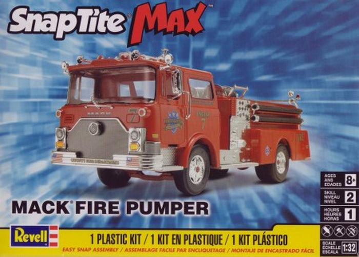 Snap Tite Mack Fire Pumper Truck 1:32