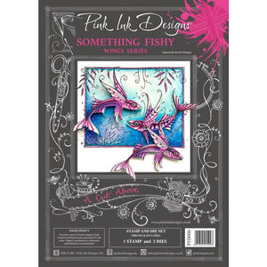 Pink Ink Designs Stamp And Die Set - Something Fishy