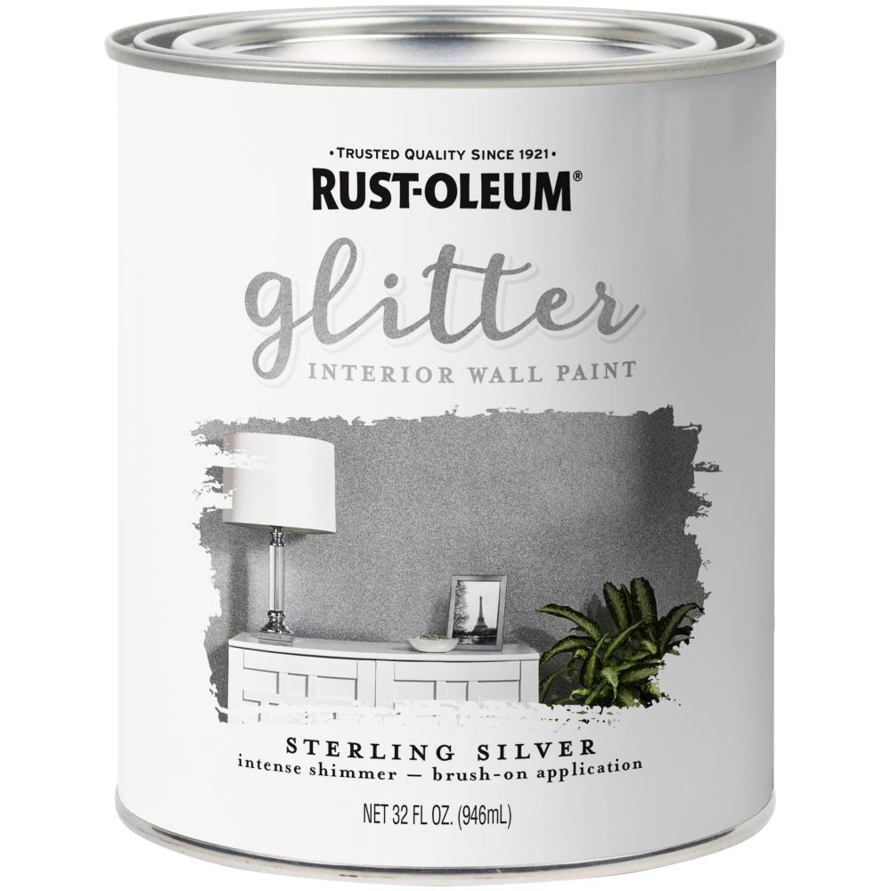 Rust-Oleum Metallic Accents Sterling Silver Acrylic Metallic Paint (2-oz)  in the Craft Paint department at