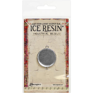 Ice Resin Industrial Bezel - Medium Circle - Sterling