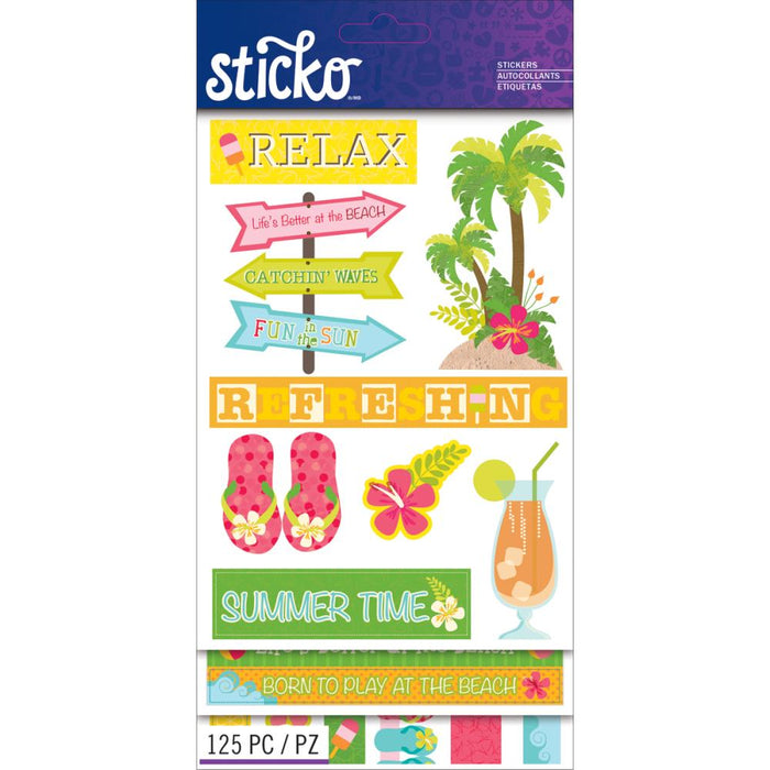 Sticko Flip Pack Stickers - Summer
