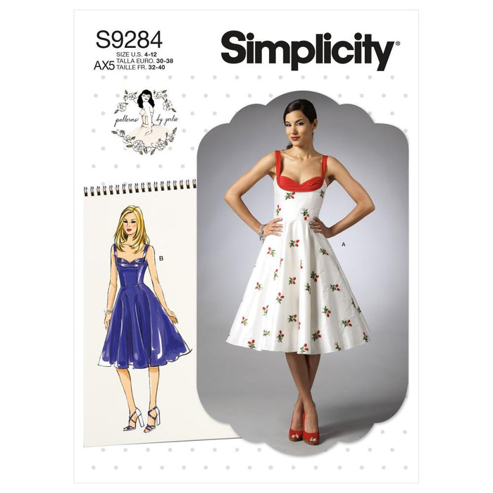 Simplicity Misses Sweetheart-Neckline Dresses - Sizes 4-12
