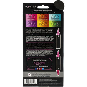 Spectrum Noir Triblend Markers 6/Pkg - Vibrant Blends