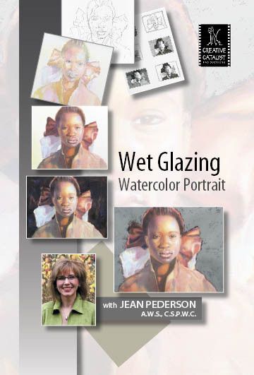 Wet Glazing Watercolor Portrait