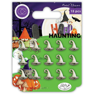 Craft Consortium Metal Charms 8/Pkg - Witches Hat