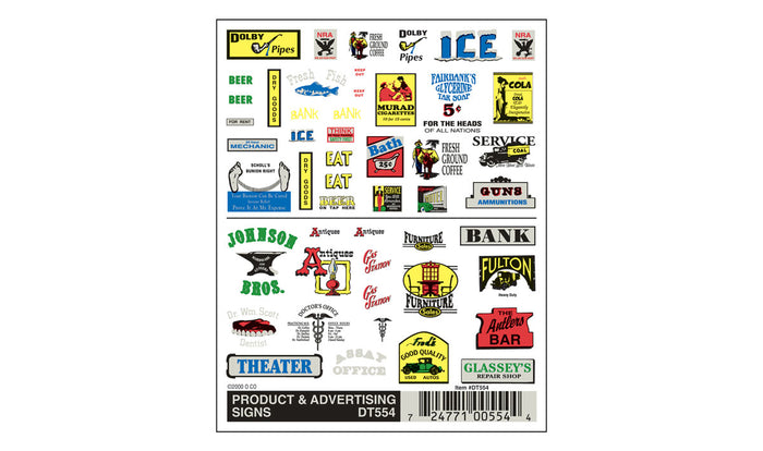 Woodland Scenics Decals and Graphics - Product and Advertising Signs