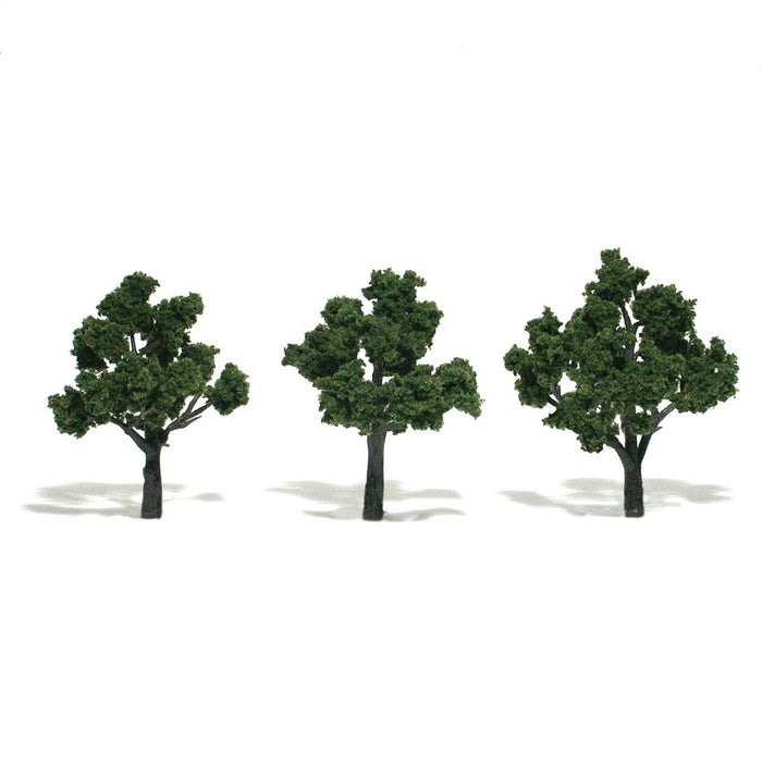 Woodland Scenics Ready Made Trees - Medium Green (3"-4") - 3pk