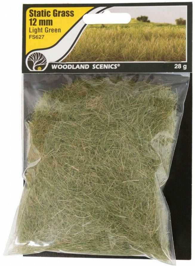 Woodland Scenics Static Grass - 12mm - Light Green